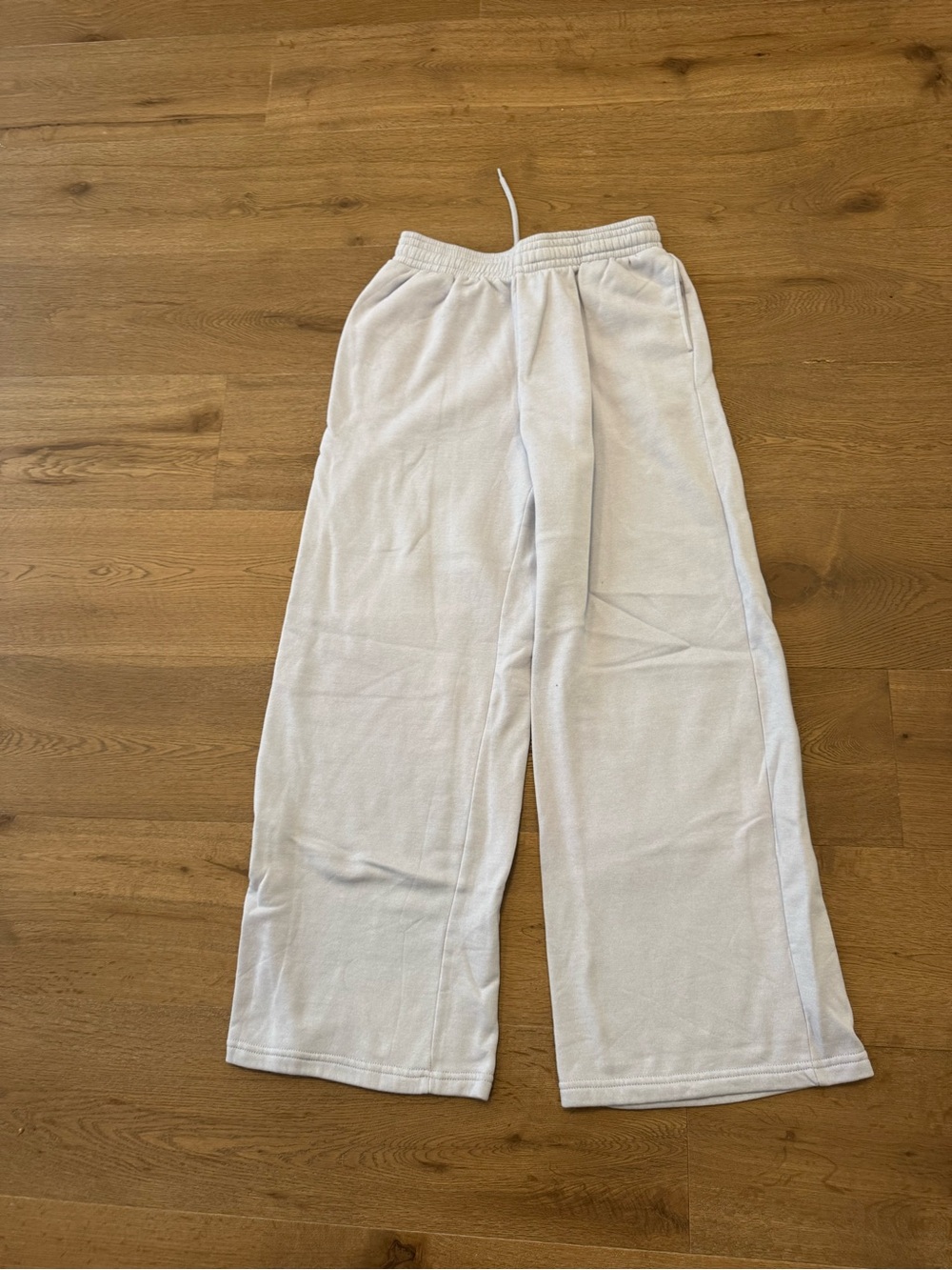 Divided light blue Wide-Leg Pull-On Sweatpants